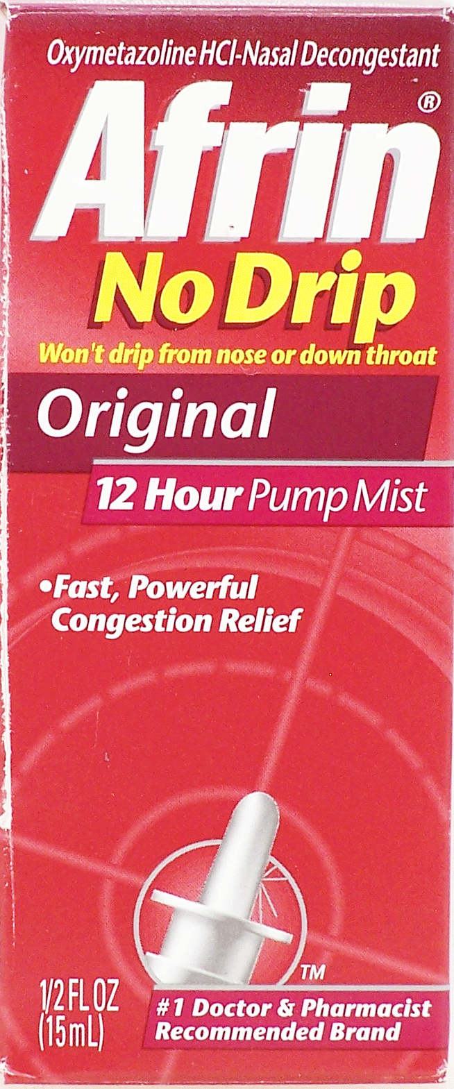 Afrin&nbsp;&nbsp;relieves congestion, calms and soothes, no drip, 12 hour relief Full-Size Picture